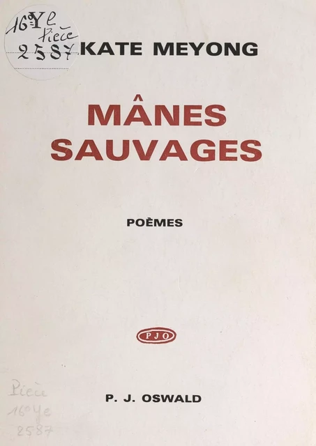 Mânes sauvages - Meyong Bekate - FeniXX réédition numérique