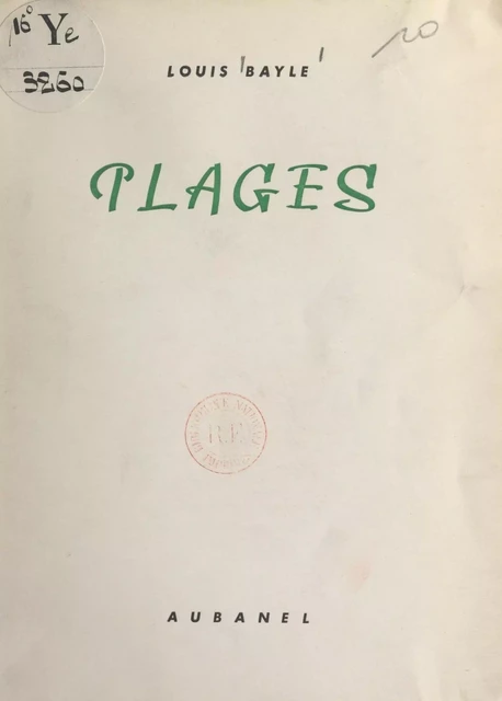 Plages - Louis Bayle - FeniXX réédition numérique