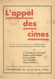 L'appel des cimes