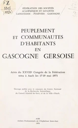 Peuplement et communautés d'habitants en Gascogne gersoise