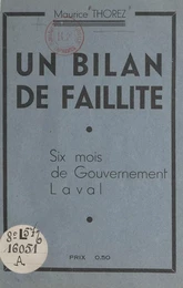 Un bilan de faillite