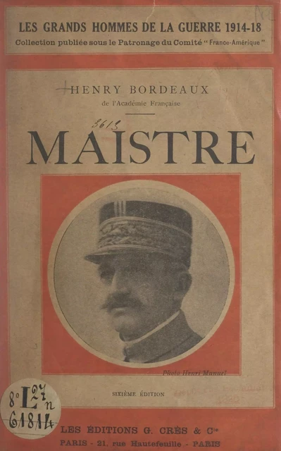 Le Général Maistre - Henry Bordeaux - FeniXX réédition numérique