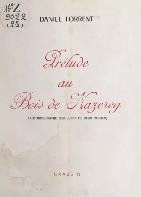 Prélude au bois de Nazereg - Daniel Torrent - FeniXX réédition numérique