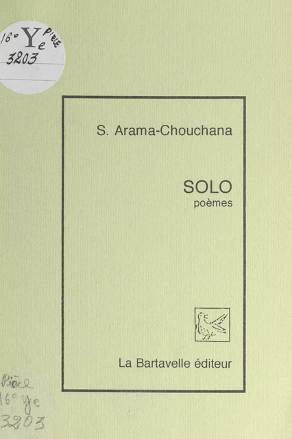 Solo - Solange Arama-Chouchana - FeniXX réédition numérique