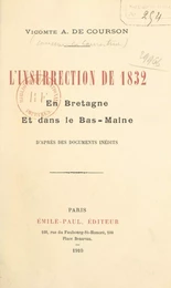 L'insurrection de 1832 en Bretagne et dans le Bas-Maine