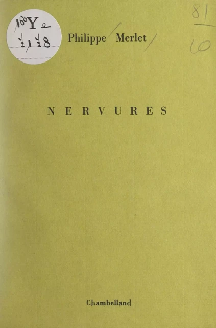 Nervures - Philippe Merlet - FeniXX réédition numérique