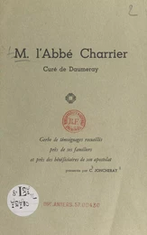 M. l'Abbé Charrier, curé de Daumeray