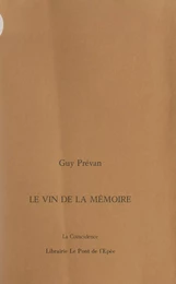 Le vin de la mémoire