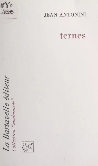 Ternes - Jean Antonini - FeniXX réédition numérique