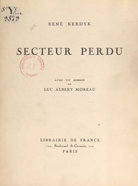 Secteur perdu - René Kerdyk - FeniXX réédition numérique