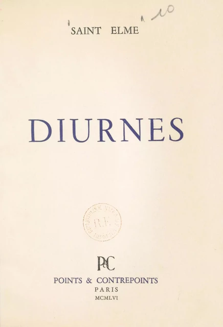 Diurnes - Lucie Saint Elme - FeniXX réédition numérique