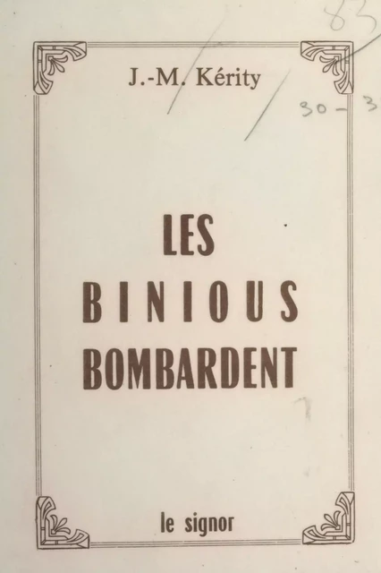 Les binious bombardent - Jean-Marc Kérity - FeniXX réédition numérique