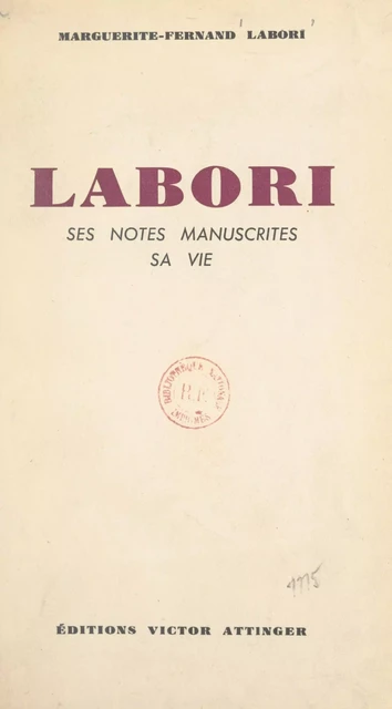 Labori - Marguerite-Fernand Labori - FeniXX réédition numérique