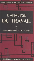 L'analyse du travail