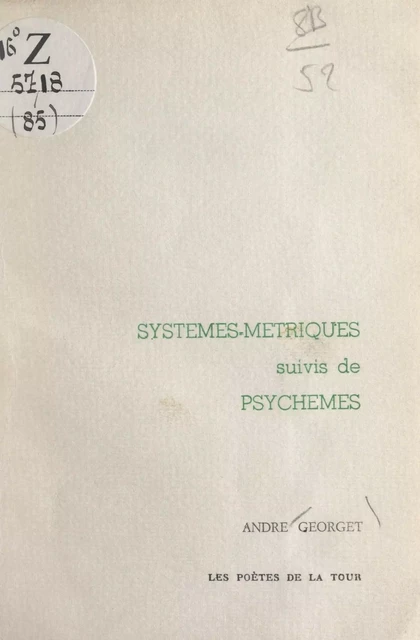 Systèmes-métriques - André Georget - FeniXX réédition numérique