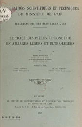 Le tracé des pièces de fonderie en alliages légers et ultra-légers