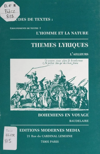 Bohémiens en voyage, Baudelaire - Anne-Marie Marina-Mediavilla - FeniXX réédition numérique