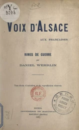 Voix d'Alsace, aux Françaises