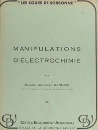 Manipulations d'électrochimie