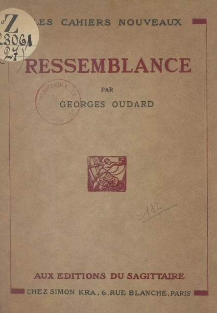 Ressemblance - Georges Oudard - FeniXX réédition numérique