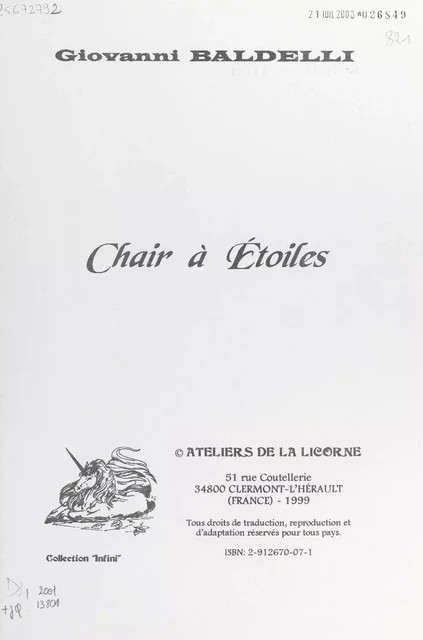 Chair à étoiles - Giovanni Baldelli - FeniXX réédition numérique