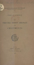 La véritable édition originale des "Châtiments"