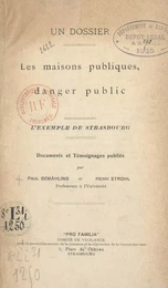 Les maisons publiques, danger public : l'exemple de Strasbourg