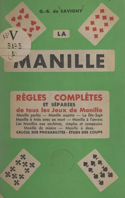 La manille - G.-B. de Savigny - FeniXX réédition numérique