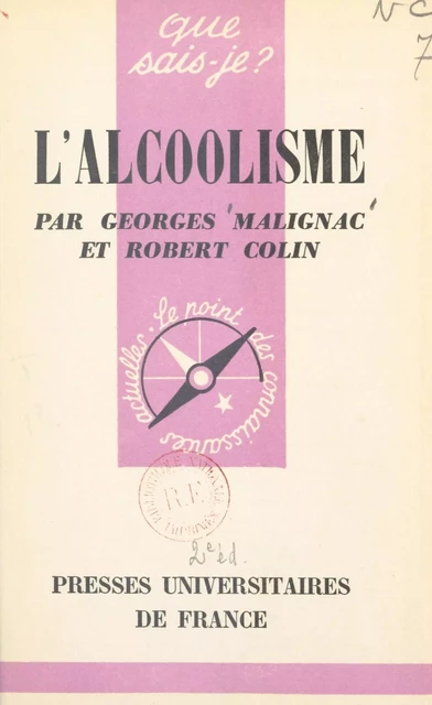 L'alcoolisme - Robert Colin, Georges Malignac - FeniXX réédition numérique