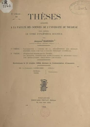 Contribution à l'étude de la décomposition des minerais sulfurés dans l'air par l'analyse thermique pondérale