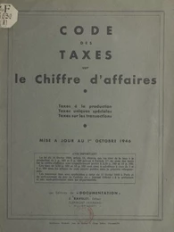 Code des taxes sur le chiffre d'affaires