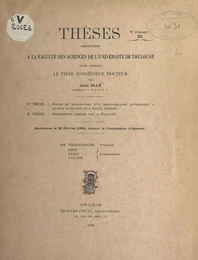 Étude et réalisation d'un oscillographe cathodique à quatre faisceaux et à haute tension