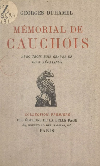 Mémorial de Cauchois - Georges Duhamel - FeniXX réédition numérique