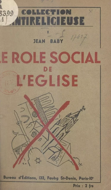 Le rôle social de l'Église - Jean Baby - FeniXX réédition numérique