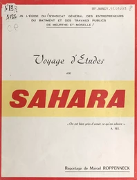 Voyage d'études au Sahara