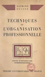 Techniques de l'organisation professionnelle