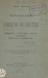 Monographie de la commune de Lhuître