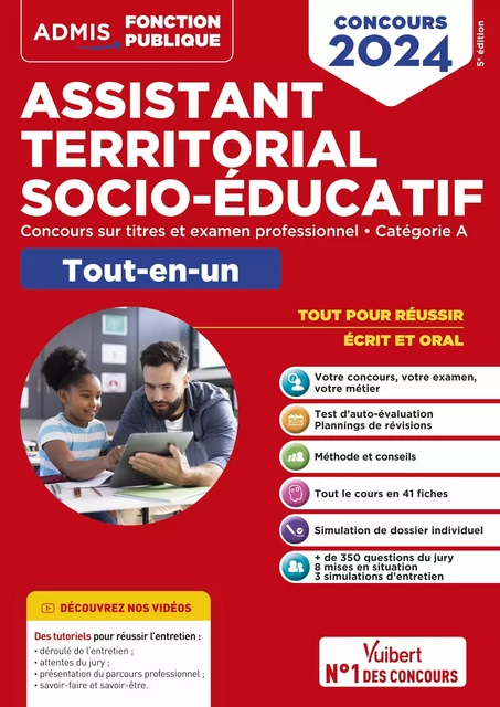 Concours Assistant territorial socio-éducatif - Catégorie A - Tout-en-un - Olivier Bellégo, Fabienne Geninasca, Céline Tatat - Vuibert