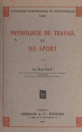 Physiologie du travail et du sport