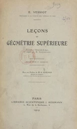 Leçons de géométrie supérieure