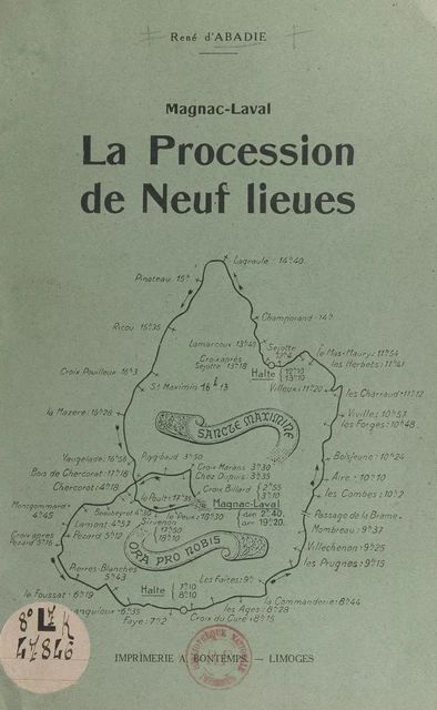 Magnac-Laval, la procession de neuf lieues - René d'Abadie - FeniXX réédition numérique