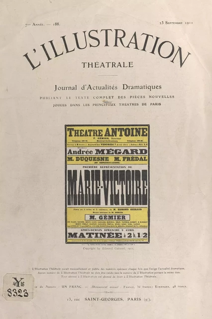 Marie-Victoire - Edmond Guiraud - FeniXX réédition numérique