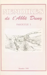 Mémoires de l'abbé Duny (1)