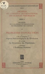 Problèmes d'évolution