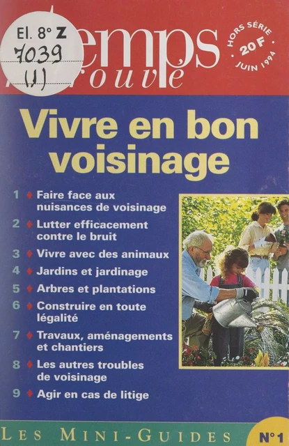 Vivre en bon voisinage -  Temps retrouvé - FeniXX réédition numérique