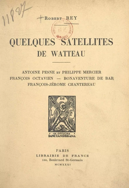 Quelques satellites de Watteau - Robert Rey - FeniXX réédition numérique