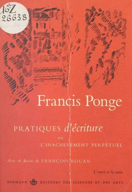 Pratiques d'écriture - Francis Ponge - FeniXX réédition numérique