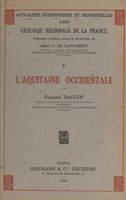 L'Aquitaine occidentale - Fernand Daguin - FeniXX réédition numérique