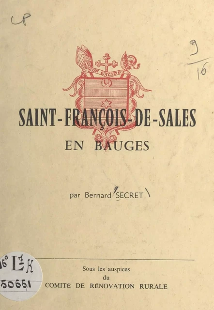 Une commune salésienne : Saint-François-de-Sales en Bauges - Bernard Secret - FeniXX réédition numérique