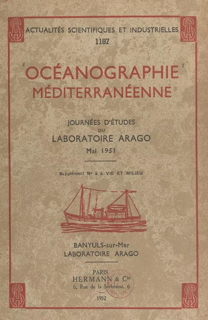 Océanographie méditerranéenne -  Observatoire océanologique de Banyuls-sur-Mer - FeniXX réédition numérique